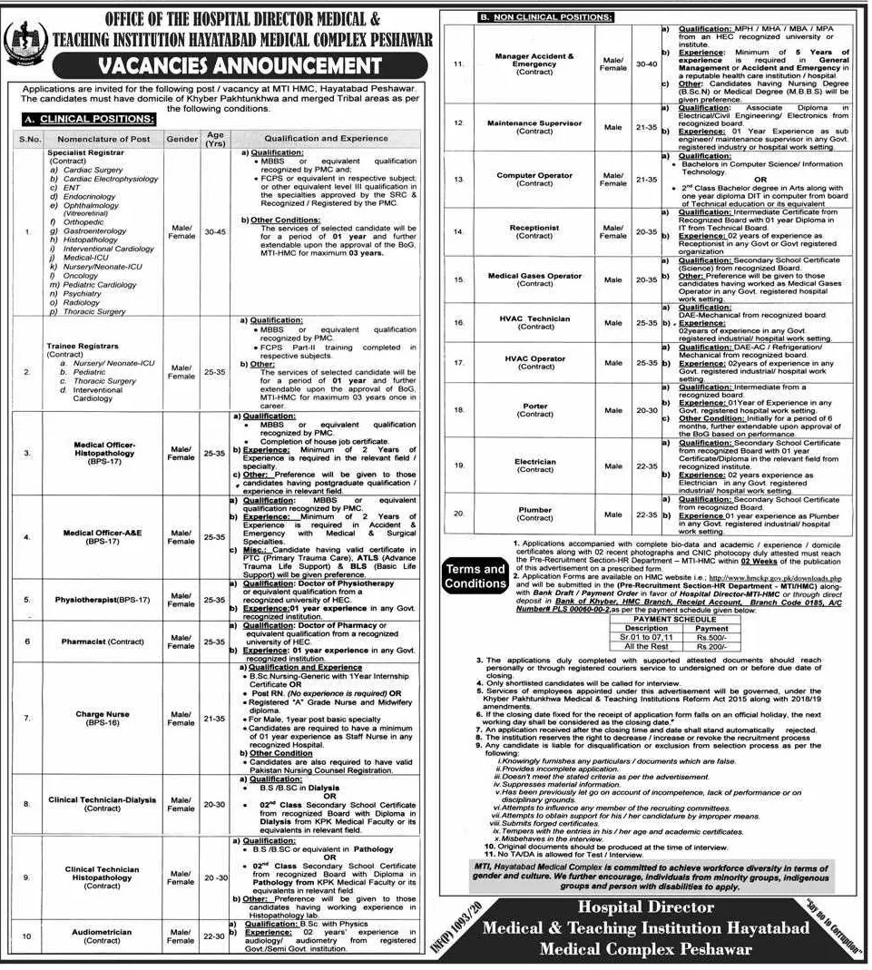 Semi-Government Peshawar Jobs 2023