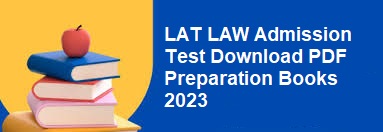 LAT LAW Admission Test Download PDF Preparation Books 2023