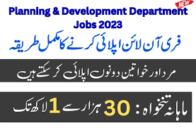 Planning and Development Department KPK Jobs 2023