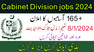 Cabinet Division Jobs 2024 Online Application Form
